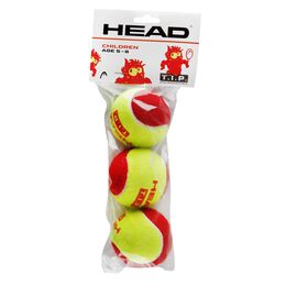 Pelotas De Tenis HEAD TIP red 3er Beutel  - Stage 3
